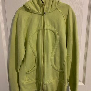 Light green lululemon sip up hoodie